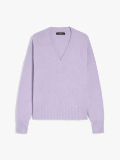 Alpaca and cotton V-neck sweater