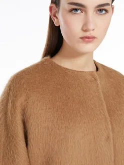 Alpaca and wool jacket with scarf