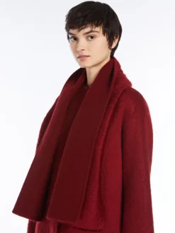 Alpaca and wool jacket with scarf
