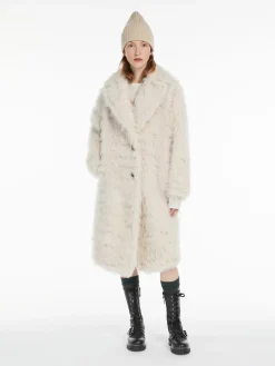 Alpaca and wool wrap coat