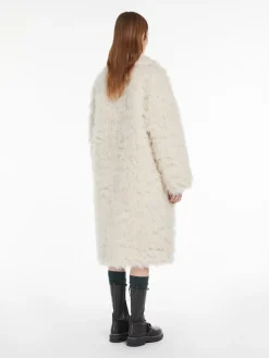 Alpaca and wool wrap coat