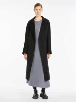 Belted cashmere coat