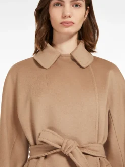Belted cashmere coat