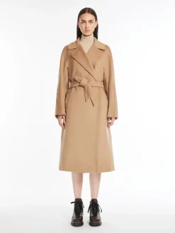 Belted wool coat