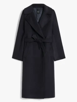 Belted wool coat