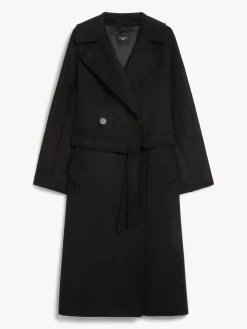 Belted wool coat