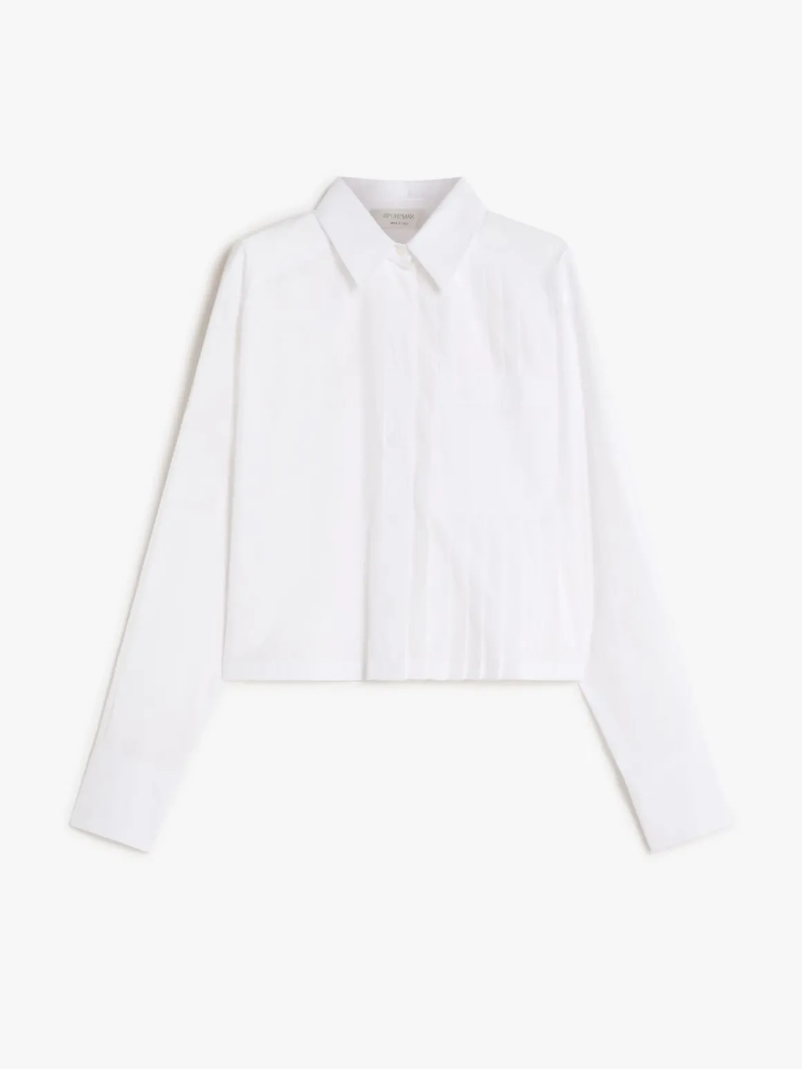 Boxy shirt with pleats