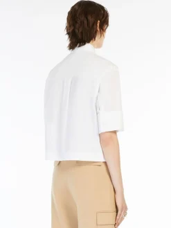 Boxy-fit cotton poplin shirt