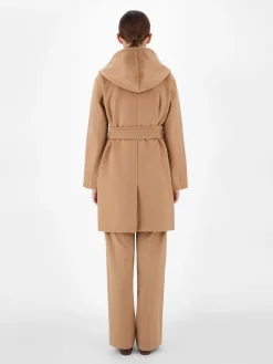 Camel colour robe coat