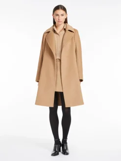 Camel colour robe coat