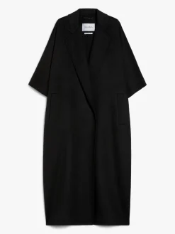 Camel drap cape coat