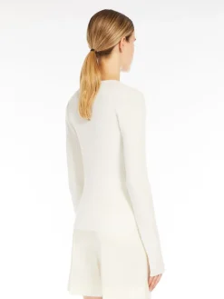 Cashmere and silk jumper