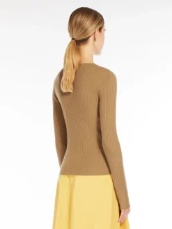Cashmere and silk jumper