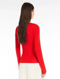 Cashmere and silk jumper