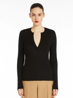 Cashmere and silk jumper