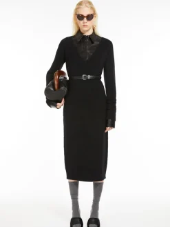 Cashmere blend-knit dress