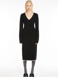 Cashmere blend-knit dress