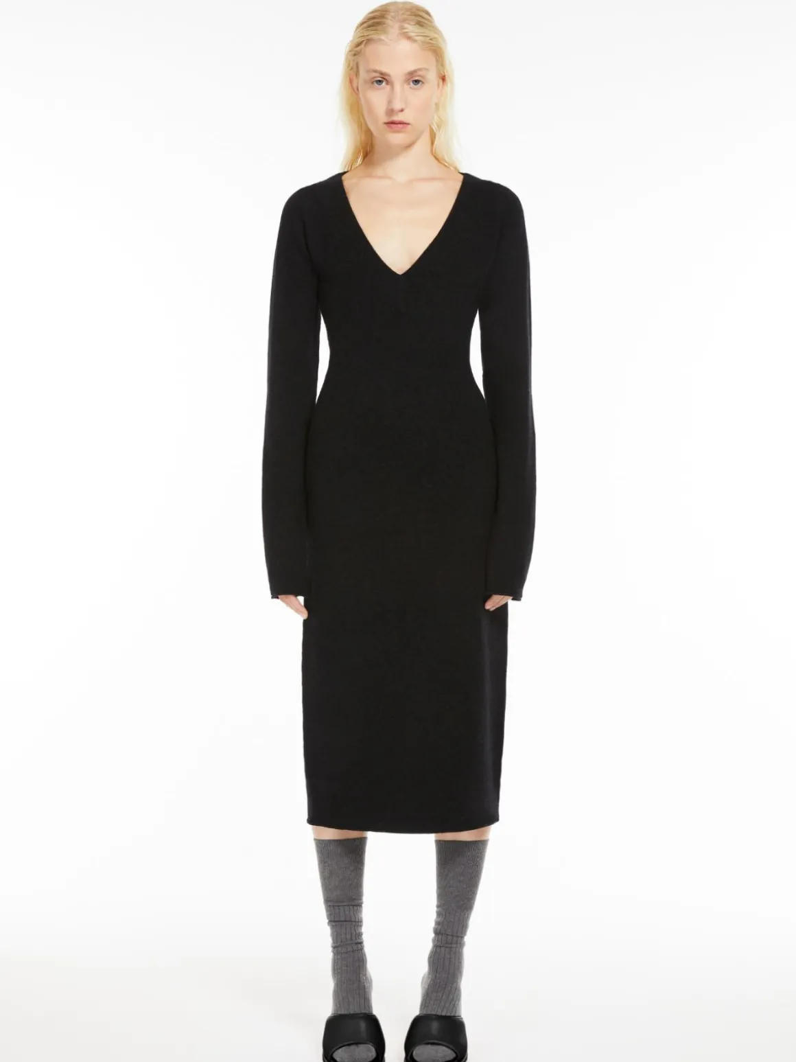 Cashmere blend-knit dress