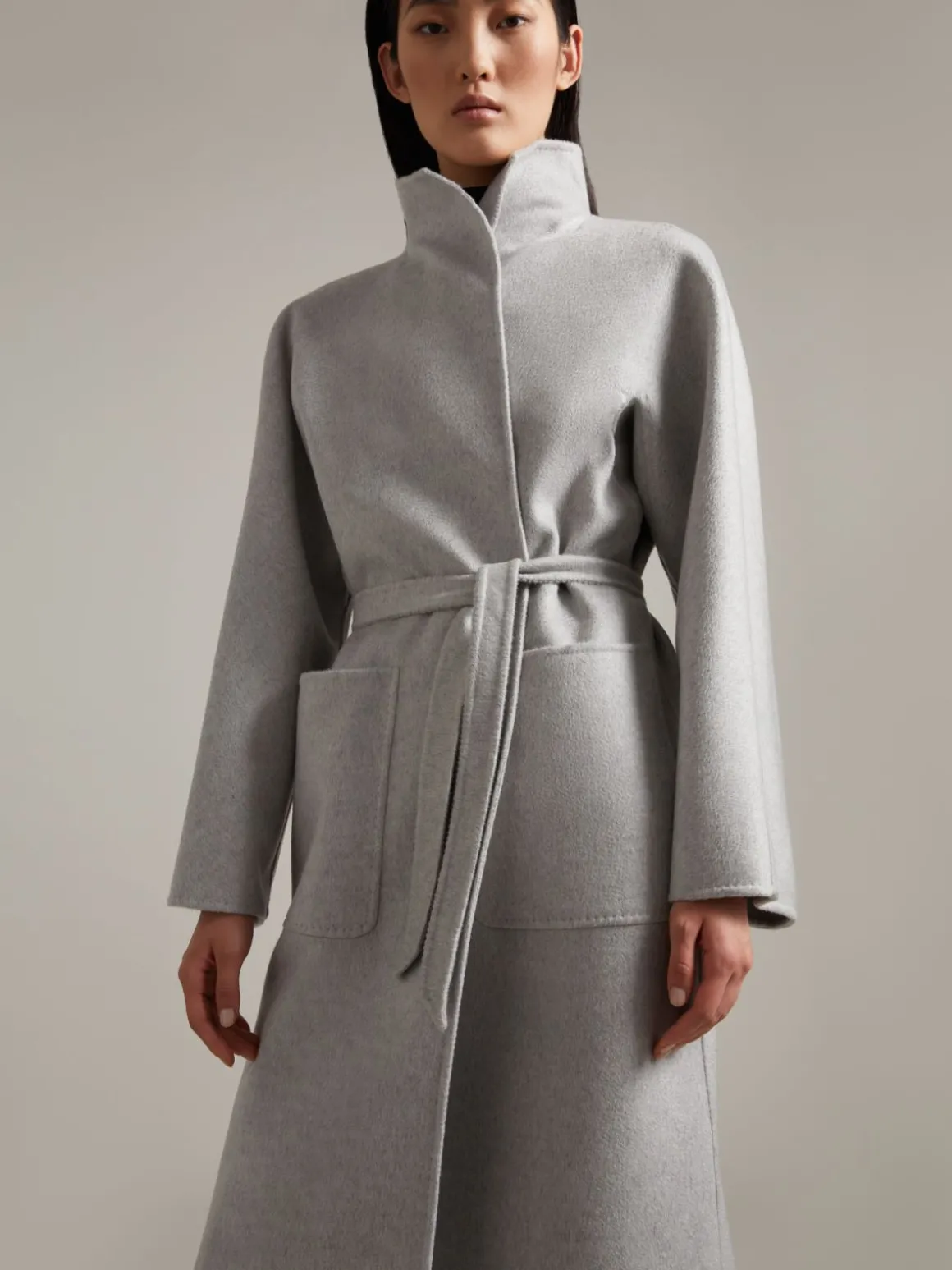 Cashmere cardigan coat