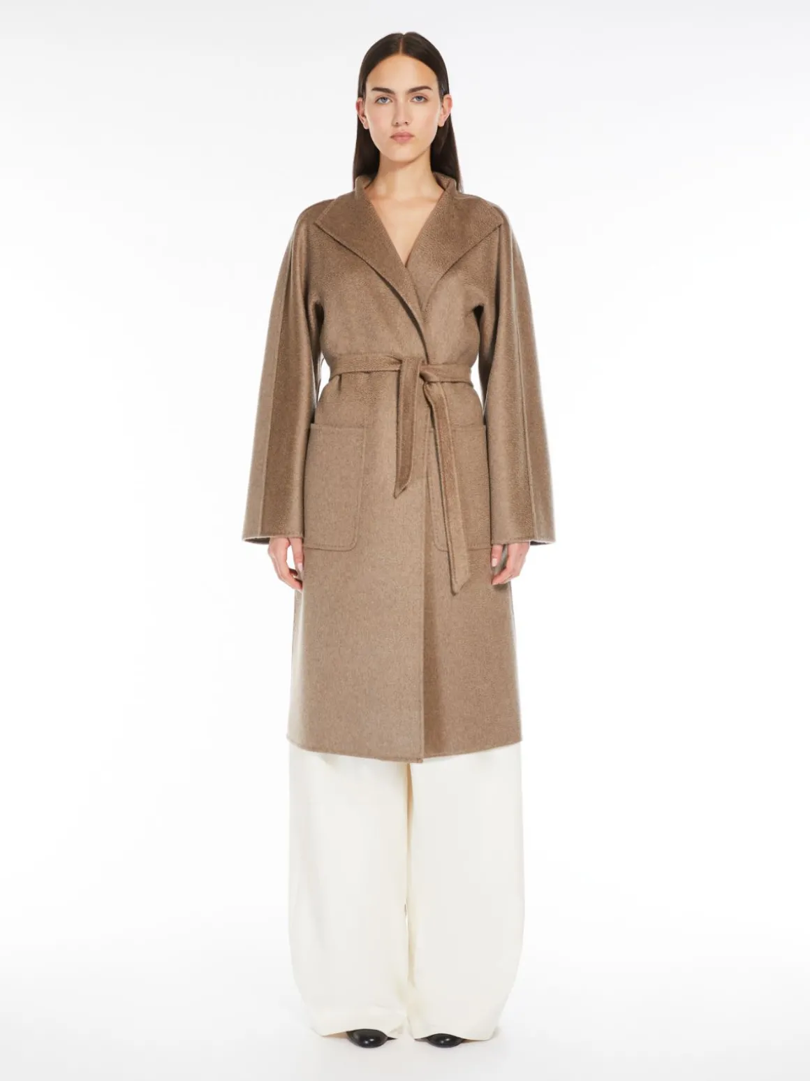 Cashmere cardigan coat