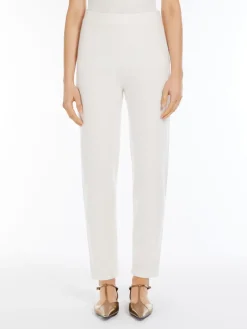 Cashmere knit trousers