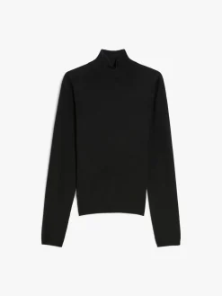 Cashmere polo-neck jumper