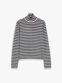 Cashmere polo-neck jumper