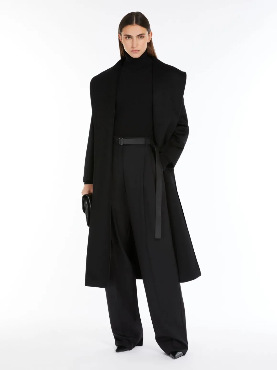 Cashmere polo-neck jumper