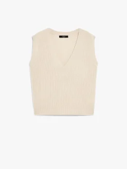 Cashmere yarn gilet