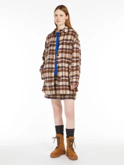 Chequered wool-blend 3-piece jacket