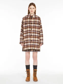 Chequered wool-blend 3-piece jacket