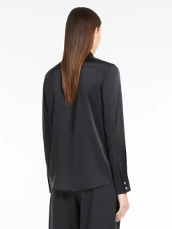 Classic silk satin shirt