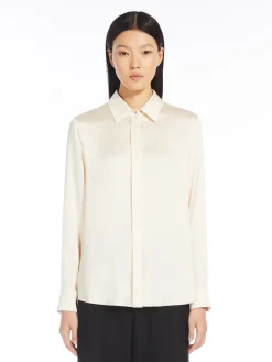 Classic silk satin shirt