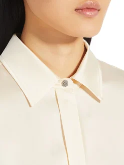 Classic silk satin shirt