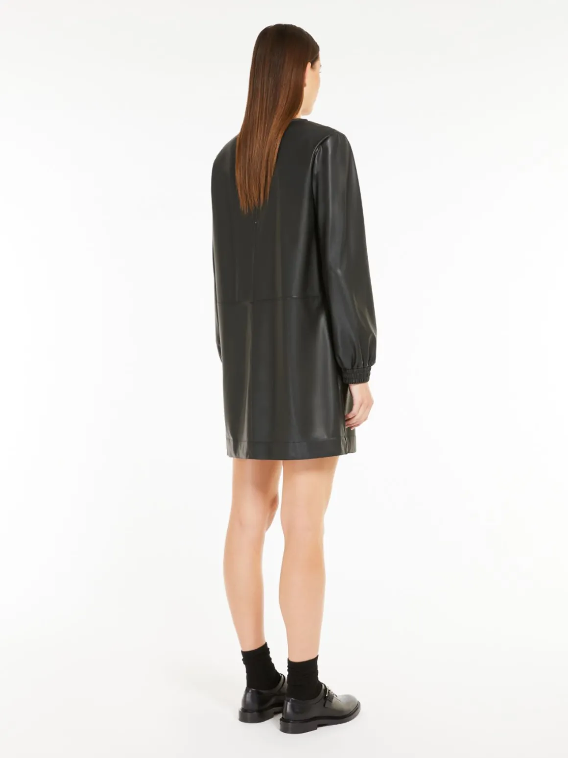 Coated jersey dress