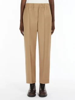 Comfort-fit flannel trousers