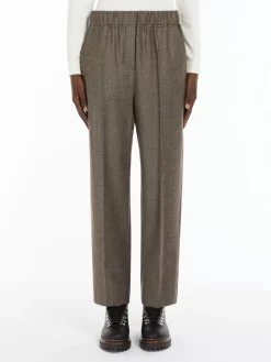 Comfort-fit flannel trousers
