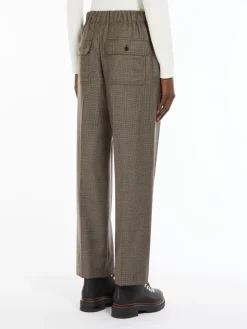 Comfort-fit flannel trousers