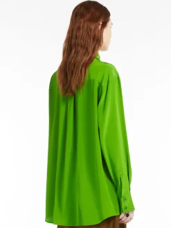 Comfort-fit silk shirt