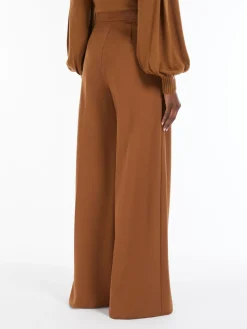 Compact jersey trousers