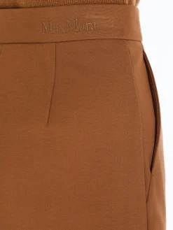 Compact jersey trousers