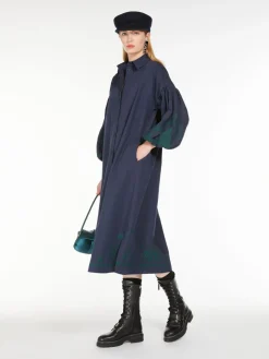 Cotton and linen shirt dress