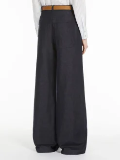 Cotton and linen trousers