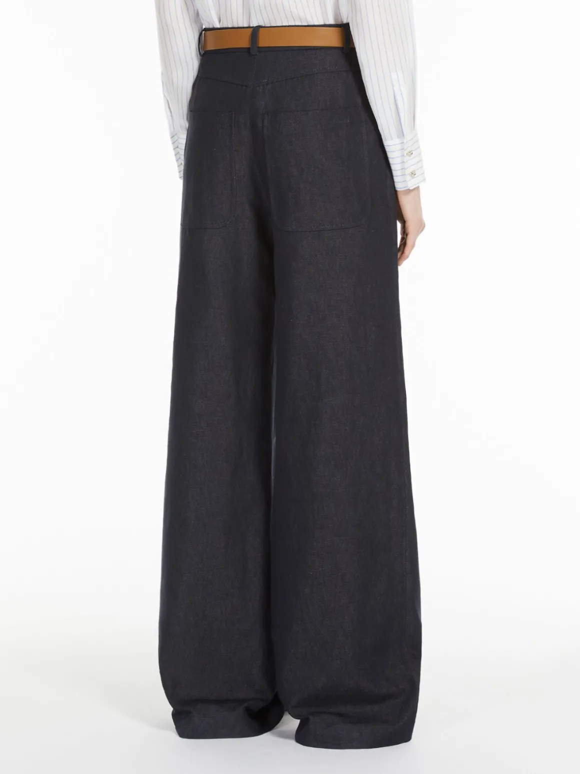 Cotton and linen trousers