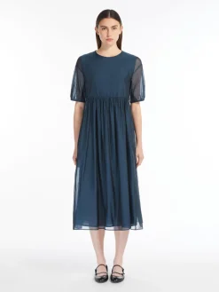 Cotton and silk organza dress
