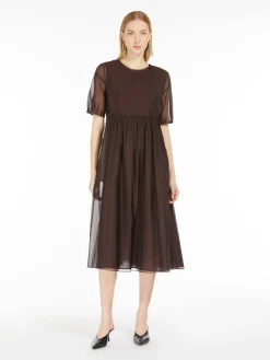 Cotton and silk organza dress