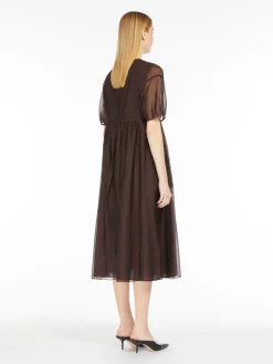 Cotton and silk organza dress