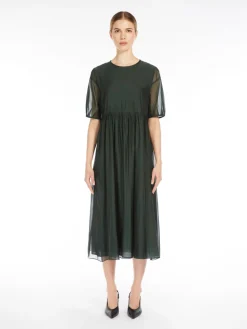 Cotton and silk organza dress