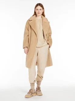 Cotton and wool broadcloth sweatshirt