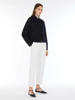 Cotton cigarette trousers